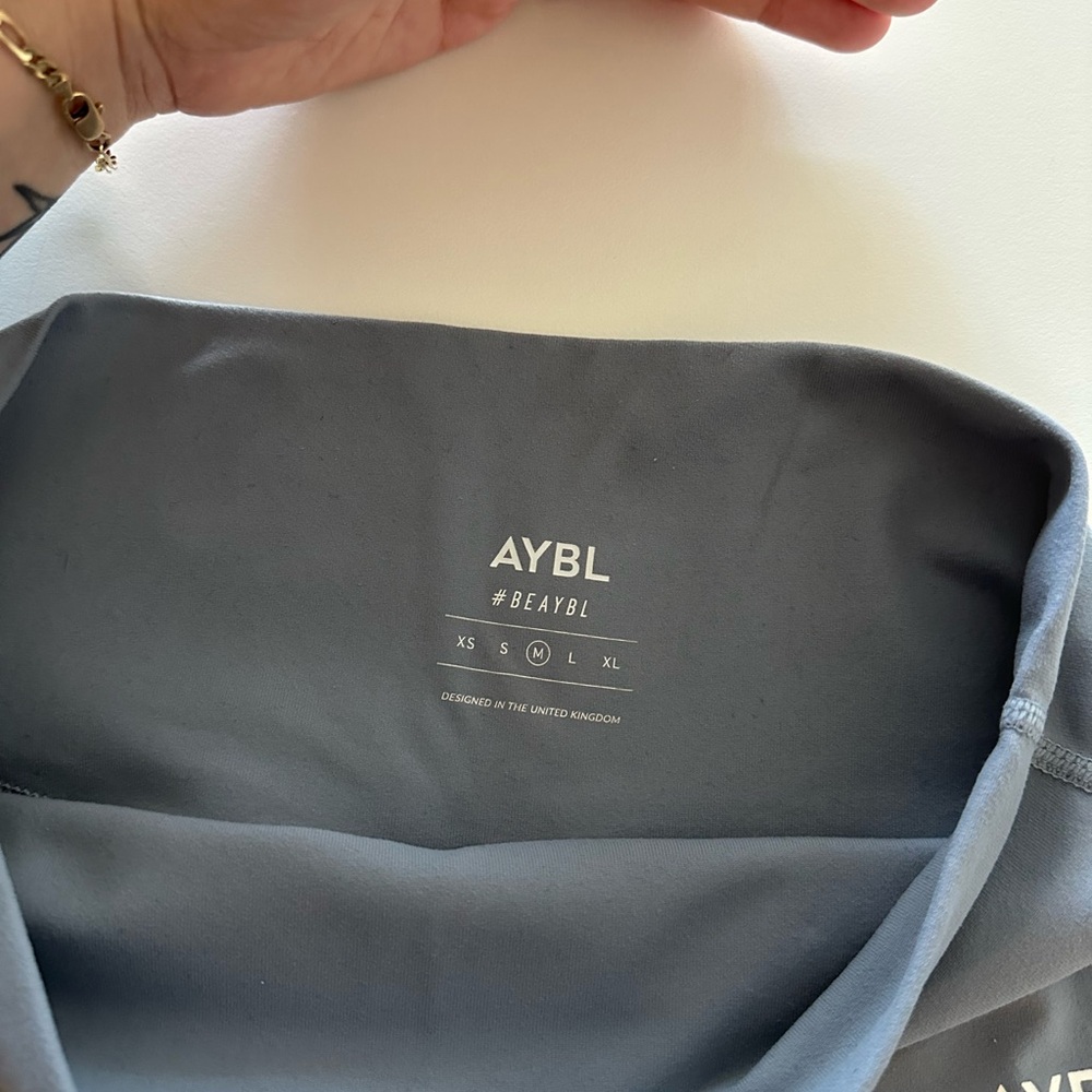 AYBL Core Shorts Gym Lifting Grey High Rise Waisted M - Picture 5 of 6